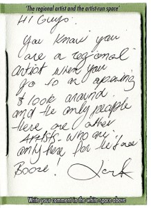 A comment from the book